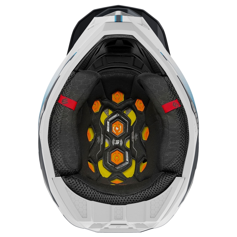 Kask motocrossowy Shot Lite Challenger w kolorze matowego błękitu