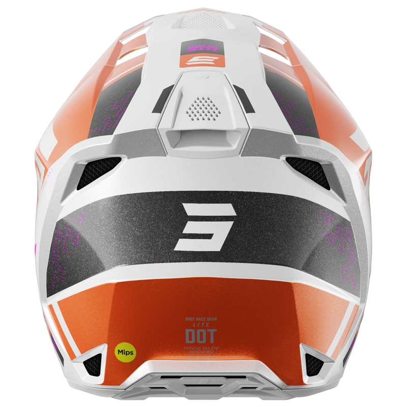 Kask motocrossowy Shot Lite Ultra perłowo pomarańczowy
