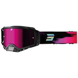 Gogle motocrossowe Shot Core fioletowe z plexi irydową