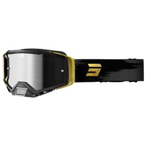 Gogle motocrossowe Shot Core złoto-czarne z plexi irydową