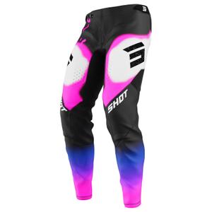 Spodnie motocrossowe Shot Aerolite Astral niebiesko-różowe
