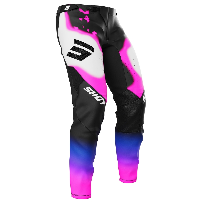 Spodnie motocrossowe Shot Aerolite Astral niebiesko-różowe