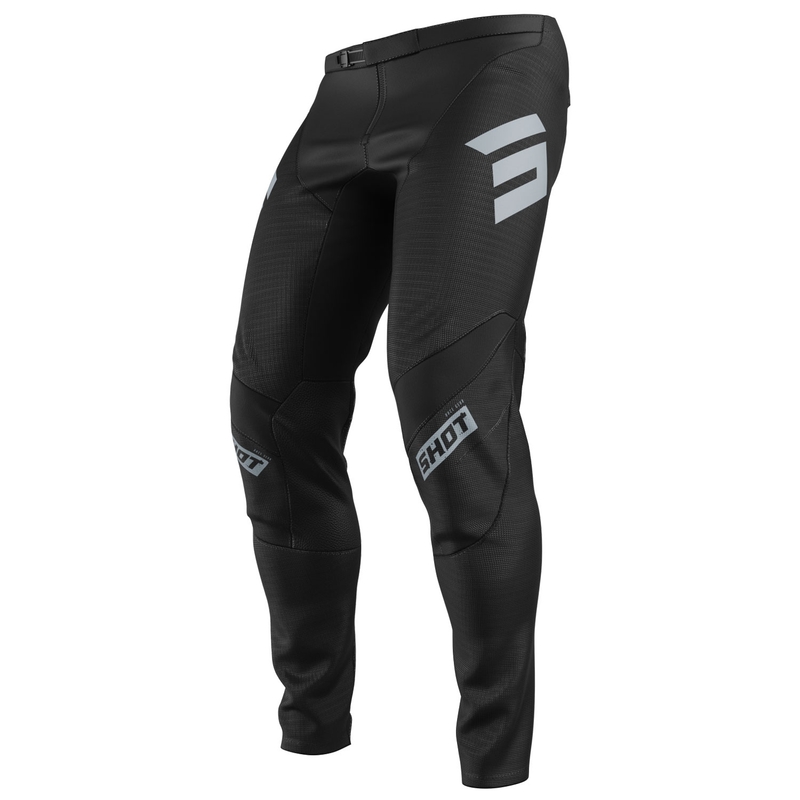 Spodnie motocrossowe Shot Contact Onyx czarno-szare