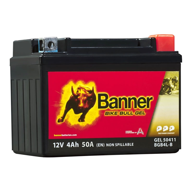 Akumulator żelowy motocyklowy Banner Bike Bull GEL 504 11/BGB4L-B - GB4L-B 12V, 4Ah, 50A