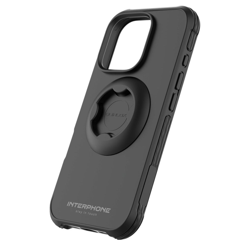 Pokrowiec ochronny Interphone QUIKLOX Tetraforce do Apple iPhone 16 Pro czarny