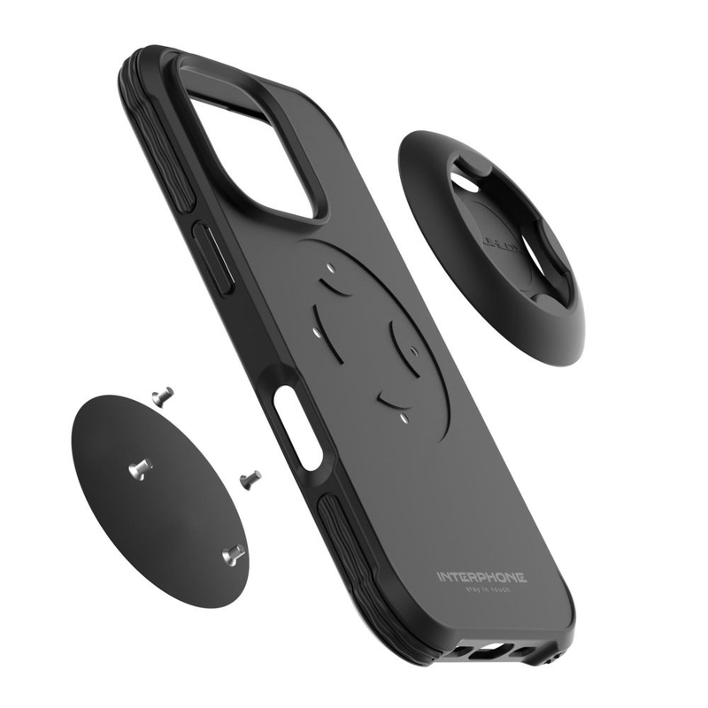 Pokrowiec ochronny Interphone QUIKLOX Tetraforce do Apple iPhone 16 Pro czarny