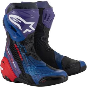 Buty motocyklowe Alpinestars Supertech R Vented limitowana edycja Martinator Jorge Martin niebiesko-fioletowo-czerwono-czarne