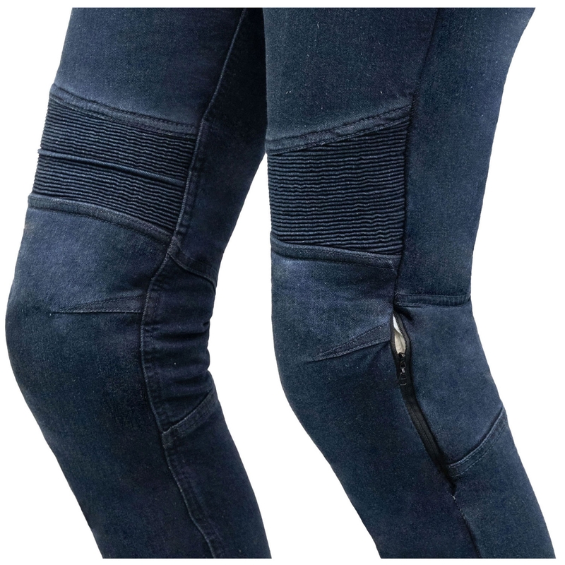 Damskie jeansy Street Racer Spike II w kolorze niebieskim