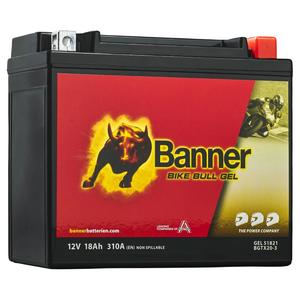 Akumulator żelowy motocyklowy Banner Bike Bull GEL 518 21/BGTX20-3 - GTX20-3 12V, 18Ah, 310A