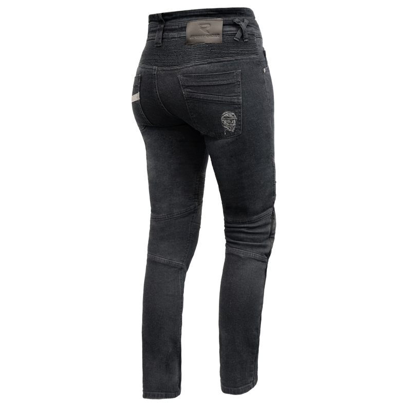 Damskie jeansy Street Racer Spike II o skróconym kroju w kolorze czarnym