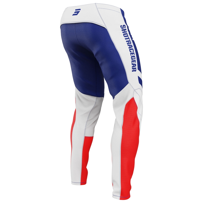 Spodnie motocrossowe Shot Contact Mythic niebiesko-czerwone