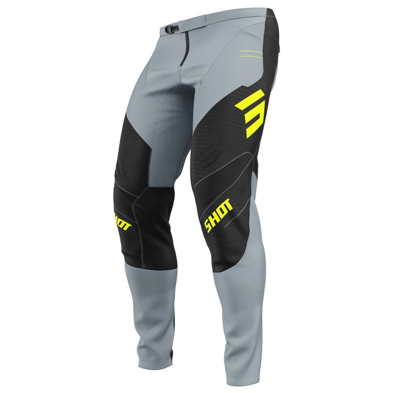 Spodnie motocrossowe Shot Contact Shield, fluo żółte
