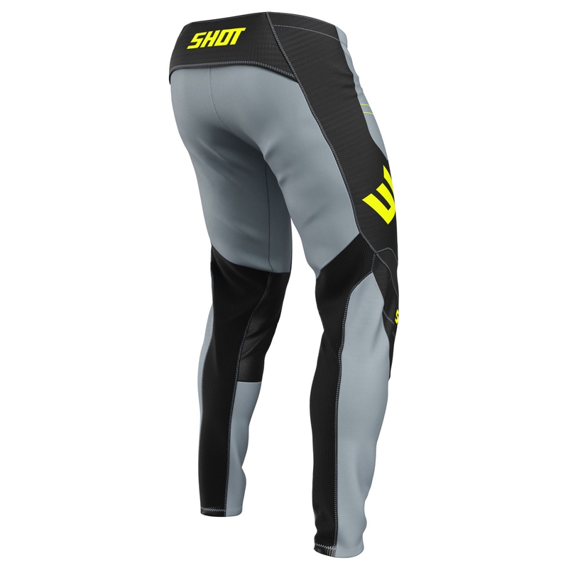 Spodnie motocrossowe Shot Contact Shield, fluo żółte