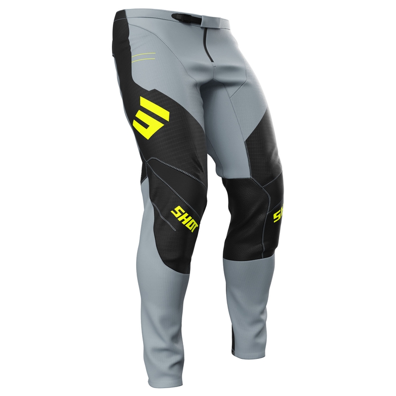Spodnie motocrossowe Shot Contact Shield, fluo żółte