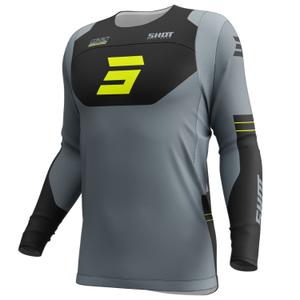 Koszulka motocrossowa Shot Contact Shield w kolorze fluo żółtym