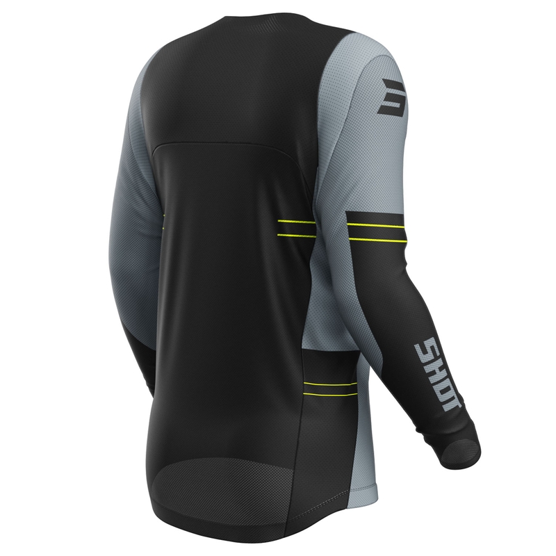 Koszulka motocrossowa Shot Contact Shield w kolorze fluo żółtym
