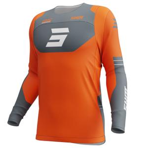 Koszulka motocrossowa Shot Contact Shield pomarańczowa