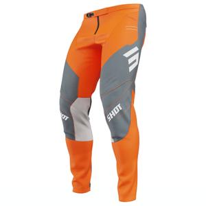 Spodnie motocrossowe Shot Contact Shield pomarańczowe