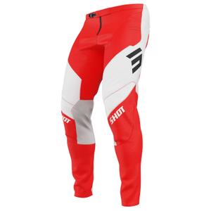 Spodnie motocrossowe Shot Contact Shield czerwone