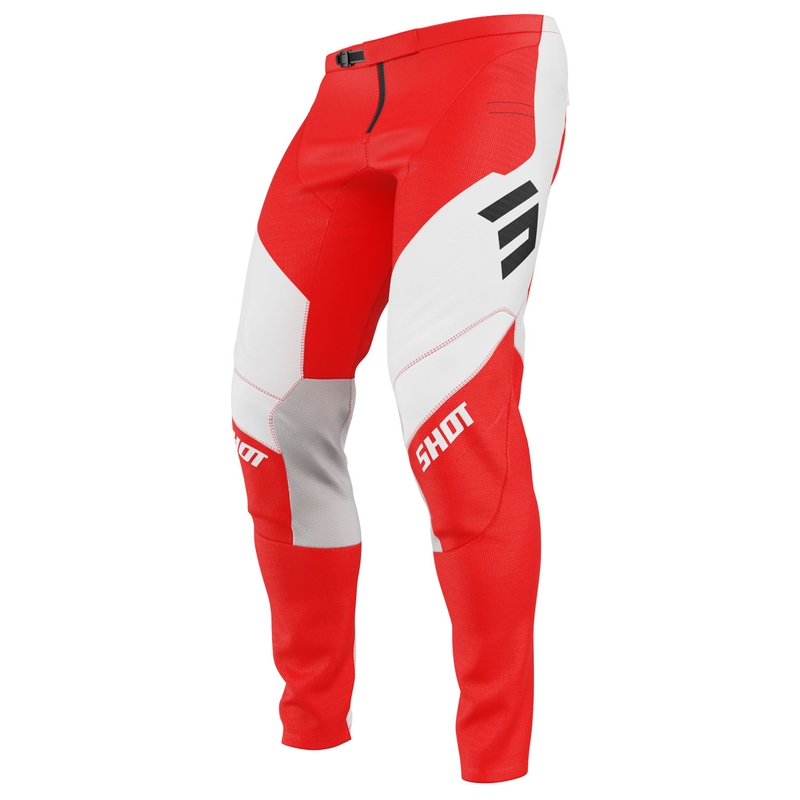 Spodnie motocrossowe Shot Contact Shield czerwone