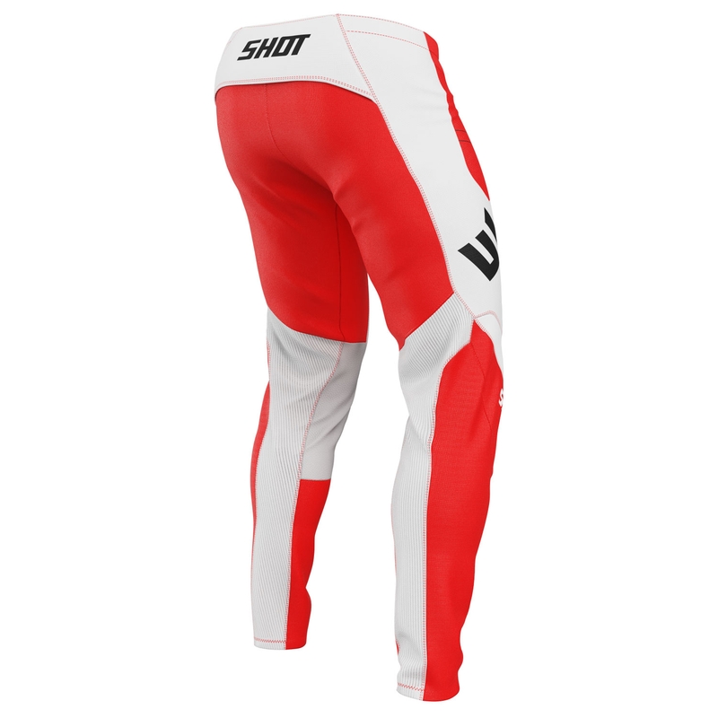 Spodnie motocrossowe Shot Contact Shield czerwone