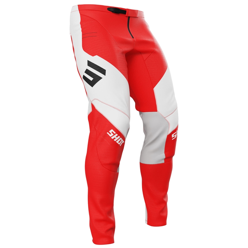 Spodnie motocrossowe Shot Contact Shield czerwone