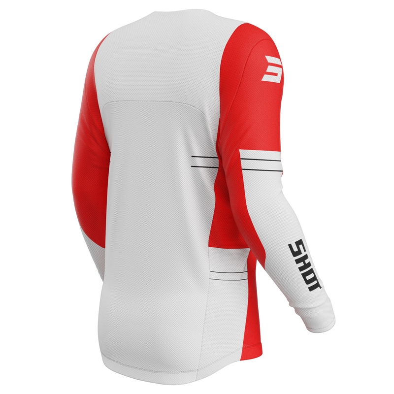 Koszulka motocrossowa Shot Contact Shield czerwona