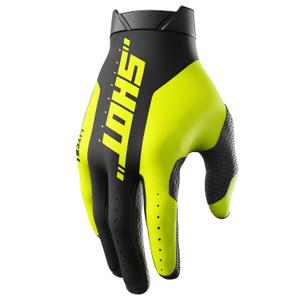 Rękawiczki motocrossowe Shot Lite Pro fluo żółte
