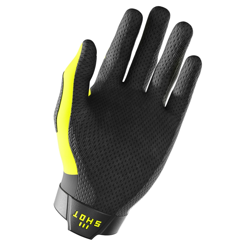 Rękawiczki motocrossowe Shot Lite Pro fluo żółte