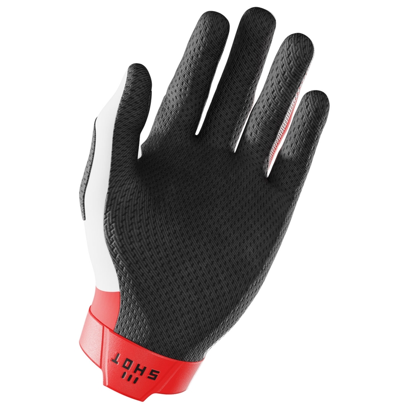 Rękawiczki motocrossowe Shot Lite Pro czerwone