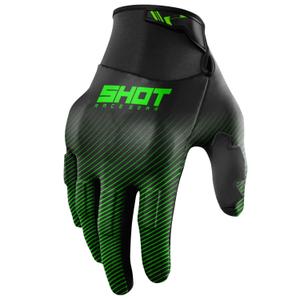 Rękawiczki motocrossowe Shot Drift Rim zielone