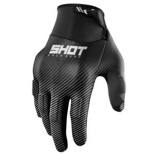 Rękawiczki motocrossowe Shot Drift Rim białe