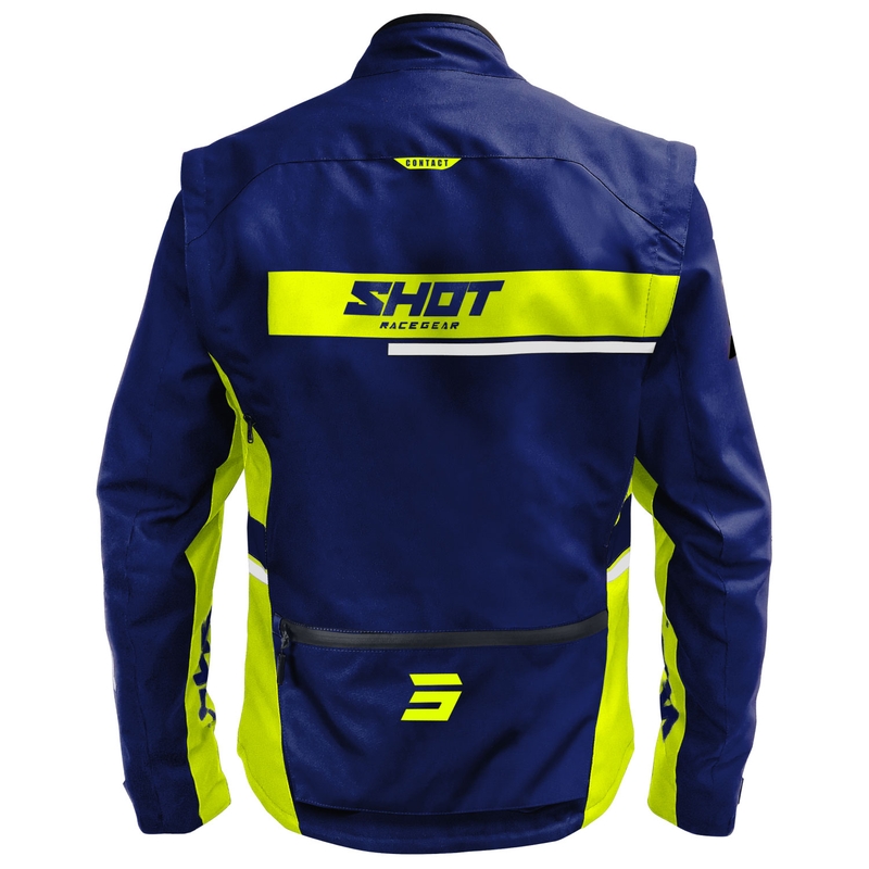 Kurtka motocyklowa Shot Contact Assault 2.0 w kolorze niebiesko-fluo żółtym