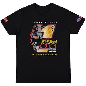 Czarna koszulka Ducati Jorge Martin Mistrza Świata 2024