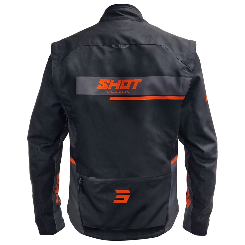 Kurtka motocyklowa Shot Contact Assault 2.0 czarno-pomarańczowa