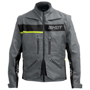 Kurtka motocyklowa Shot Contact Assault 2.0 w kolorze szaro-fluo żółtym
