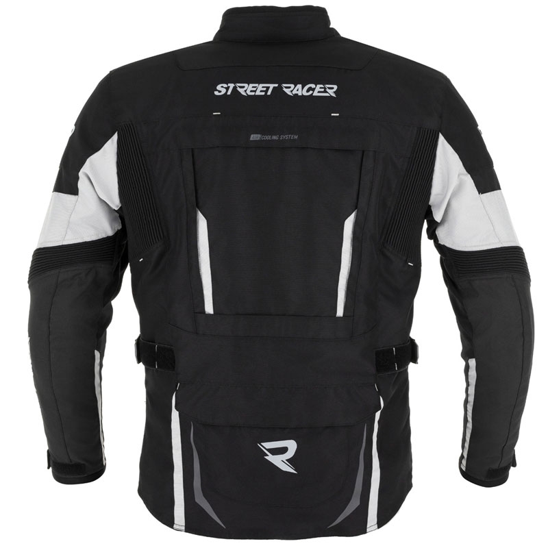 Kurtka motocyklowa Street Racer Hilax czarno-szara