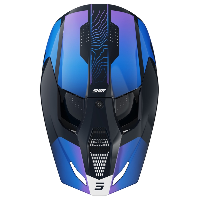 Dziecięcy kask motocrossowy Shot Furious Apex niebieski