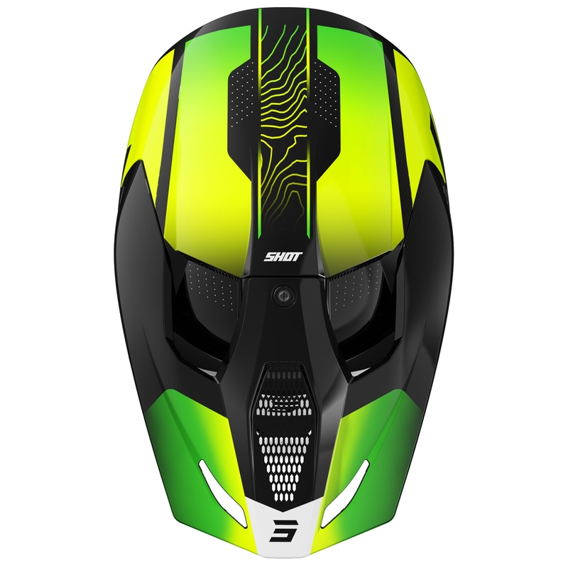 Dziecięcy kask motocrossowy Shot Furious Apex fluo żółty