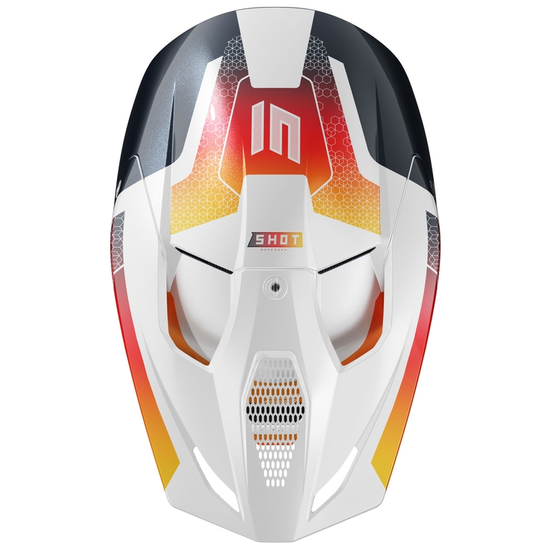 Dziecięcy kask motocrossowy Shot Furious Phaser niebiesko-czerwony