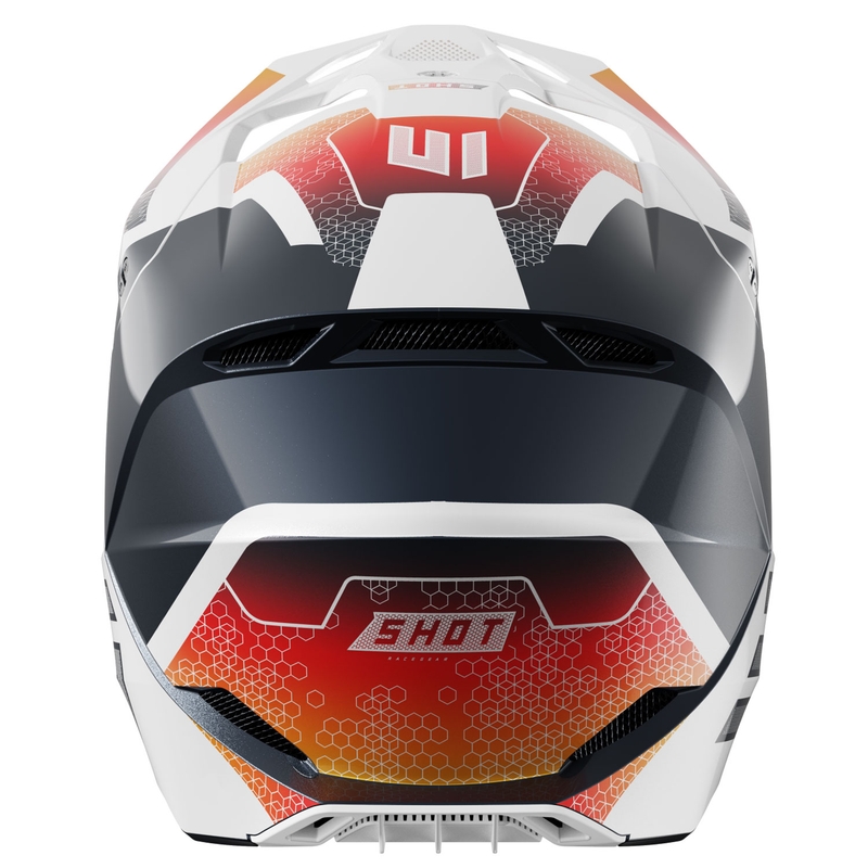 Dziecięcy kask motocrossowy Shot Furious Phaser niebiesko-czerwony