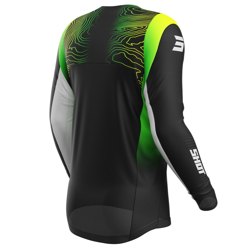 Dziecięca koszulka motocrossowa Shot Contact Apex fluo żółta