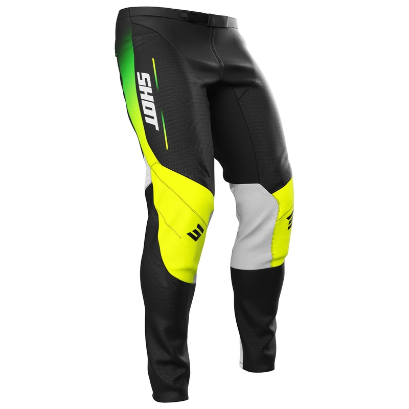 Dziecięce spodnie motocrossowe Shot Contact Apex fluo żółte