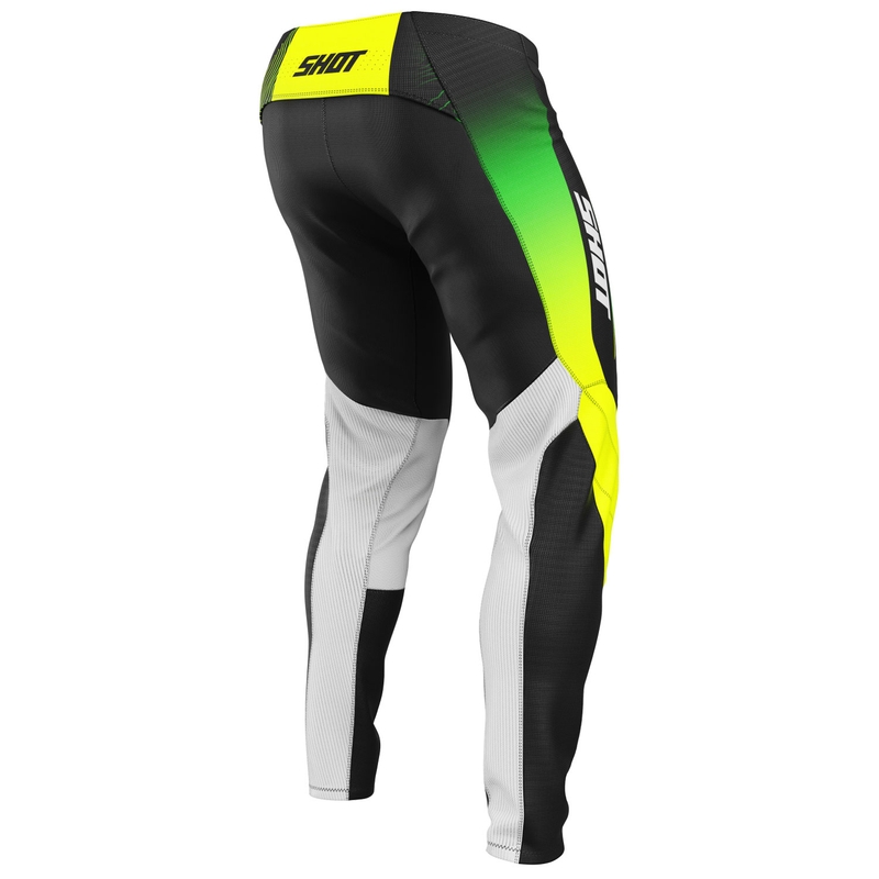 Dziecięce spodnie motocrossowe Shot Contact Apex fluo żółte