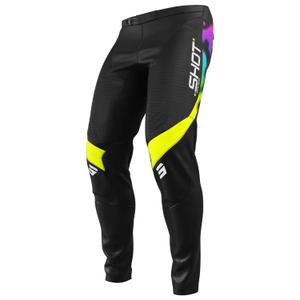 Dziecięce spodnie motocrossowe Shot Contact Nitro w kolorze czarnym