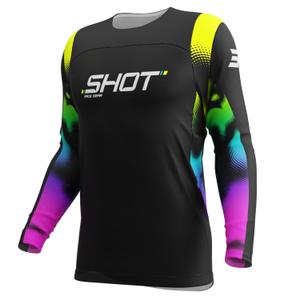 Dziecięca koszulka motocrossowa Shot Contact Nitro czarna
