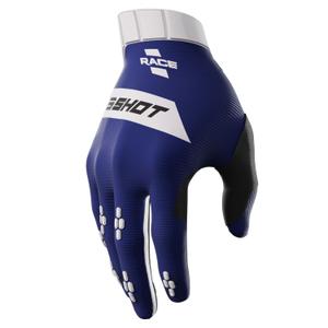 Dziecięce rękawiczki motocrossowe Shot Race w kolorze niebieskim