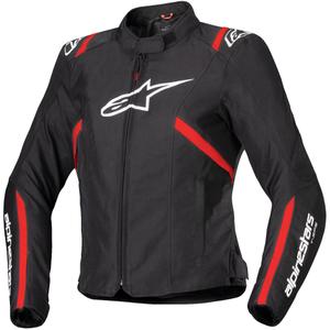 Damska kurtka motocyklowa Alpinestars Stella T-SPS 2 Wodoodporna czarno-biało-fluo czerwona