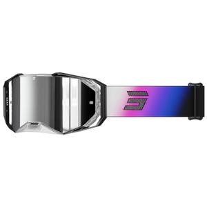 Gogle motocrossowe Shot Lite Astral niebiesko-różowe ze srebrną plexi irydową