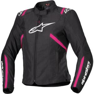Damska kurtka motocyklowa Alpinestars Stella T-SPS 2 Wodoodporna czarno-biało-różowa
